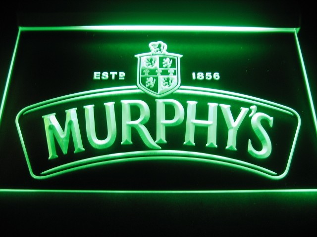 Murphy's Irish Stout Logo Beer Bar Neon Light Sign Neon